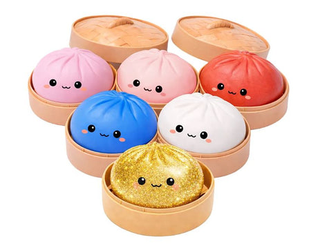 Squishy Rainbow Dumpling Mini Bao 5,5 cm - Flere varianter - Assorteret