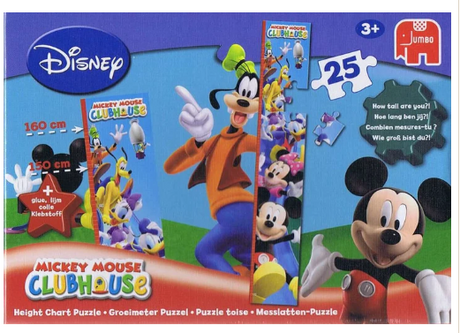 Disney Mickey Mouse Clubhouse Højdemåler Puslespil - 25 brikker