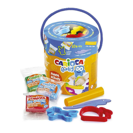 CARIOCA Baby Modellervoks i Spand - 10x40g + Tilbehør
