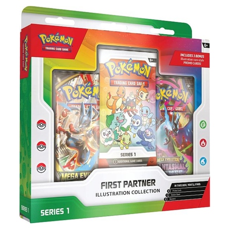 Pokémon – First Partner Illustration Collection: Series 1 (2 Boosters) (30th Anniversary)