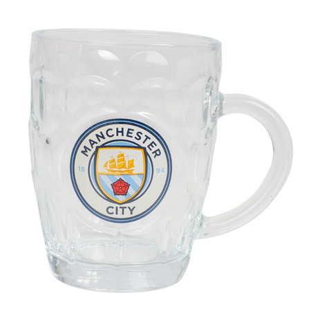 Manchester City øl glas med hank