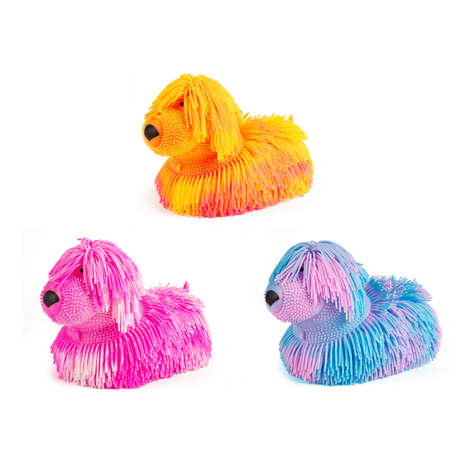Langhåret Stretchy Hund med Lys ass.