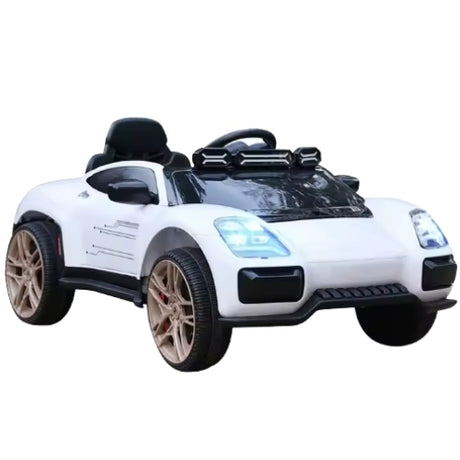 Elektrisk Børnesportsvogn DY-918 (Porsche-inspireret) Hvid