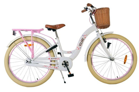 Volare Blossom 24″ Juniorcykel – Hvid