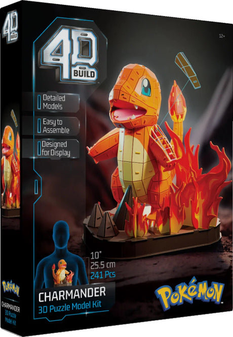 Pokémon 4D Build Charmander, 3D Puslespil & Byggesæt - 241 dele