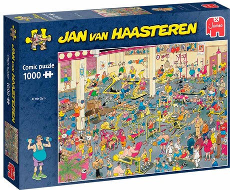 Jan Van Haasteren at the gym 1000 brikker