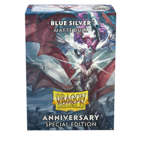 Dragon Shield Matte Dual – Blue/Silver Anniversary Special Edition