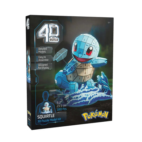 Pokémon 4D Build Squirtle, 3D Puslespil & Byggesæt - 180 dele