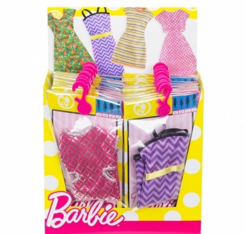 Barbie kjole til dukke - assorteret model