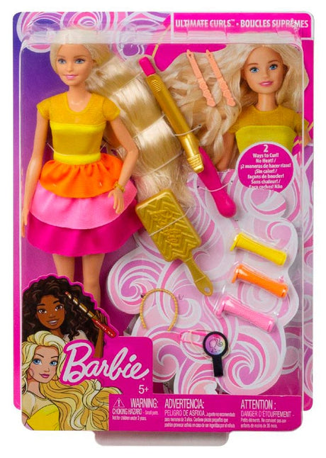 Barbie hår curler sæt