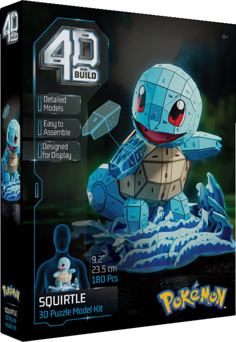 Pokémon 4D Build Squirtle, 3D Puslespil & Byggesæt - 180 dele