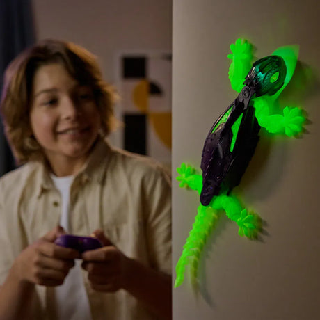 Hex Bots Gecko Glow in the Dark vægklatrende robot