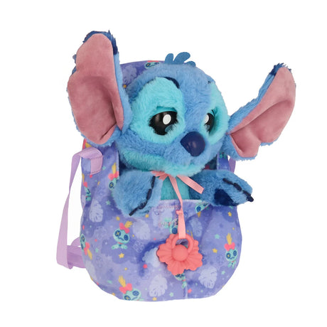 Disney Stitch Baby Paws - Interaktiv plysfigur med sut og bæretaske