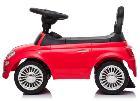 Fiat 500 Rød Gåbil til børn - Licenseret model fra 12 måneder