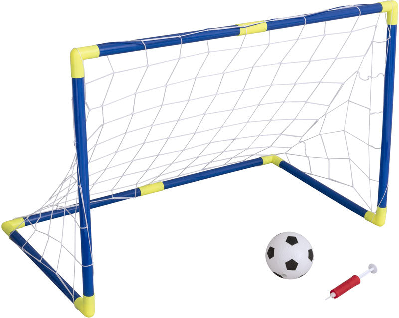 Fodboldsæt med mål, bold og pumpe 90 cm