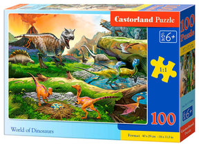 Castorland puslespil - Dinosauernes verden - 100 brikker