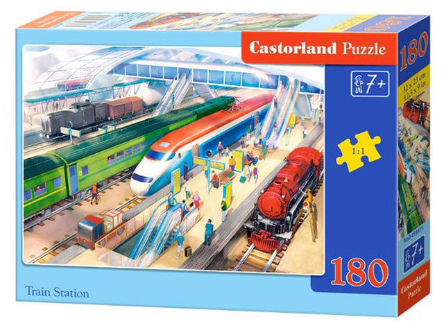 Castorland puslespil - Togstation - 180 brikker