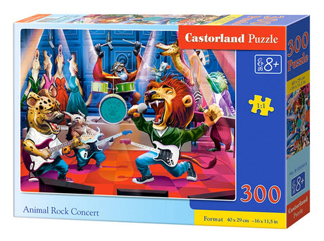 Castorland puslespil - Rockkoncert med dyr - 300 brikker