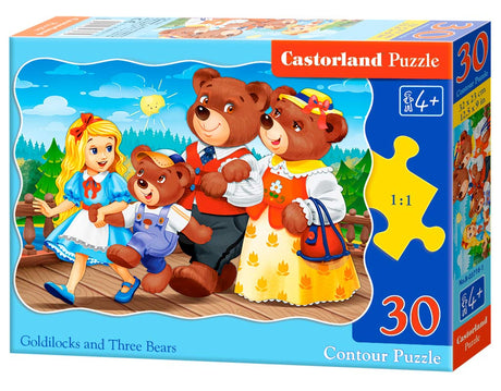 Castorland puslespil - Guldlok og de 3 bjørne - 30 brikker