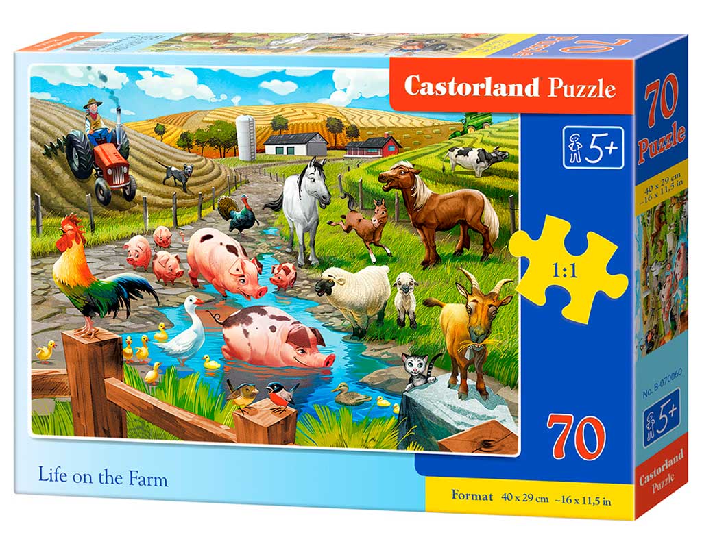 Castorland puslespil - Bondegårds liv - 70 brikker