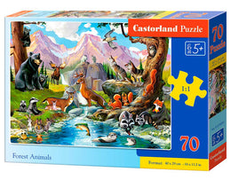 Castorland puslespil - Skovens dyr - 70 brikker