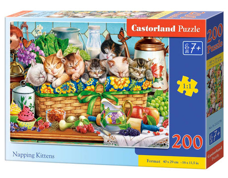 Castorland puslespil - Sovende killinger - 200 brikker