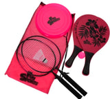 3-I-1 Udendørsleg m/frisbee, strandtennis & badminton