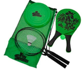 3-I-1 Udendørsleg m/frisbee, strandtennis & badminton