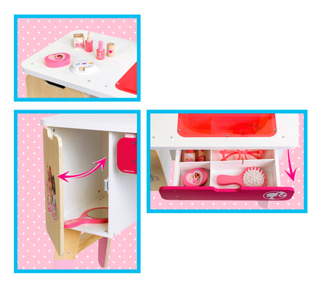 Barbie sminkebord i træ