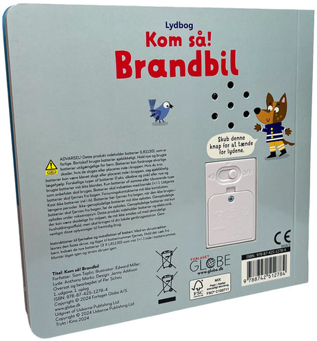 Kom så brandbil - lydbog med 5 lyde