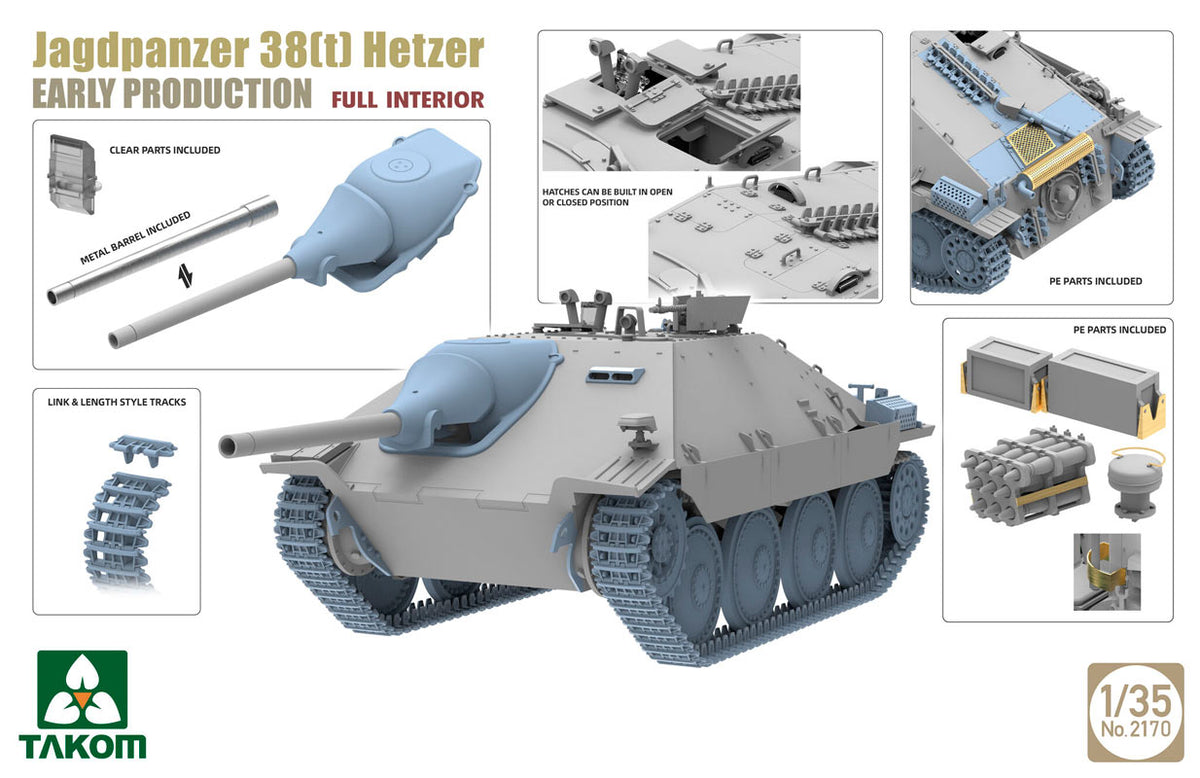 Takom Jagdpanzer 38(t) Hetzer - 1:35