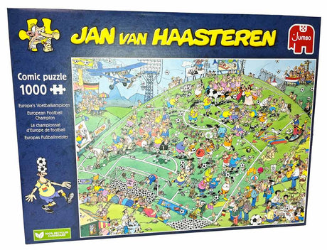 Jan van Haasteren puslespil 1000 brikker - EM fodbold