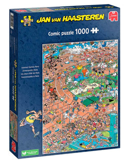 Jan van Haasteren puslespil 1000 brikker - Summer Games Paris