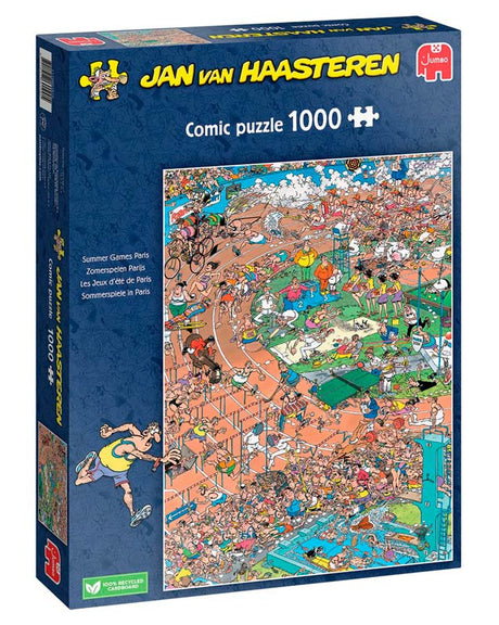 Jan van Haasteren puslespil 1000 brikker - Summer Games Paris