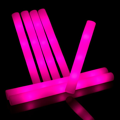 LED lysende skumstav – 48 cm (Pink)