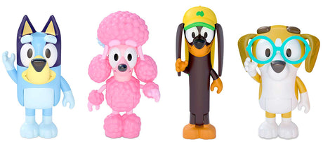 Bluey og venner figurpakke - 4 figurer