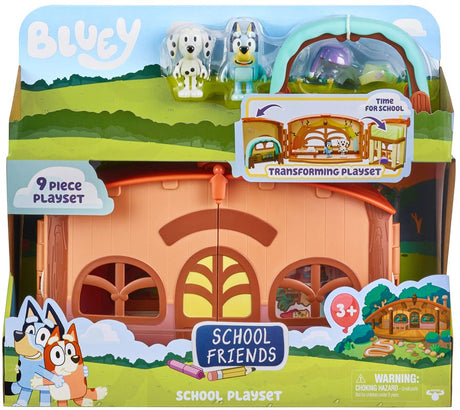 Bluey skole playset med figurer
