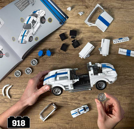Mattel Brick Shop Hot Wheels Corvette Grand Sport – Byggesæt (1:16, 918 dele)