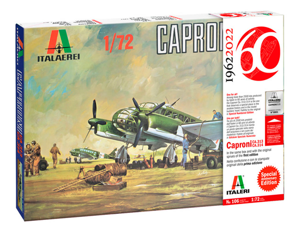 Italeri 1:72 Caproni Ca. 313/314 Vintage - Modelfly
