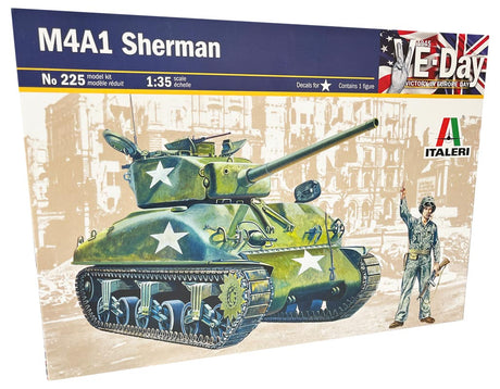 Italeri 1:35 M4A1 Sherman - Modelkampvogn