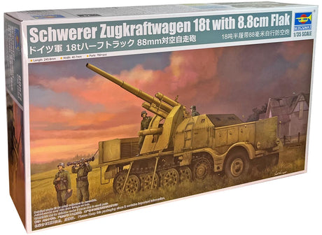 Tysk Schwerer Zugkraftwagen 18 t with 8.8cm Flak - 1:35