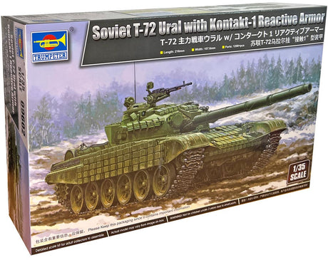 Trumpeter Russisk T-72 Ural med Kontakt-1 Reactive Armour