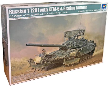 Trumpeter Russisk T-72B1 with KTM-6 & Grating Armour