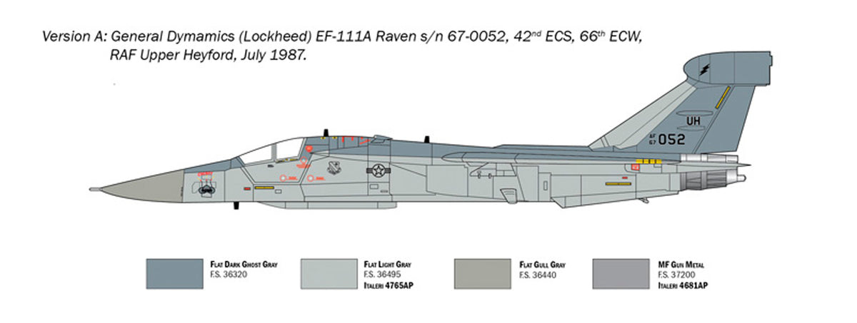Italeri 1:72 EF-111 A Raven - Modelfly