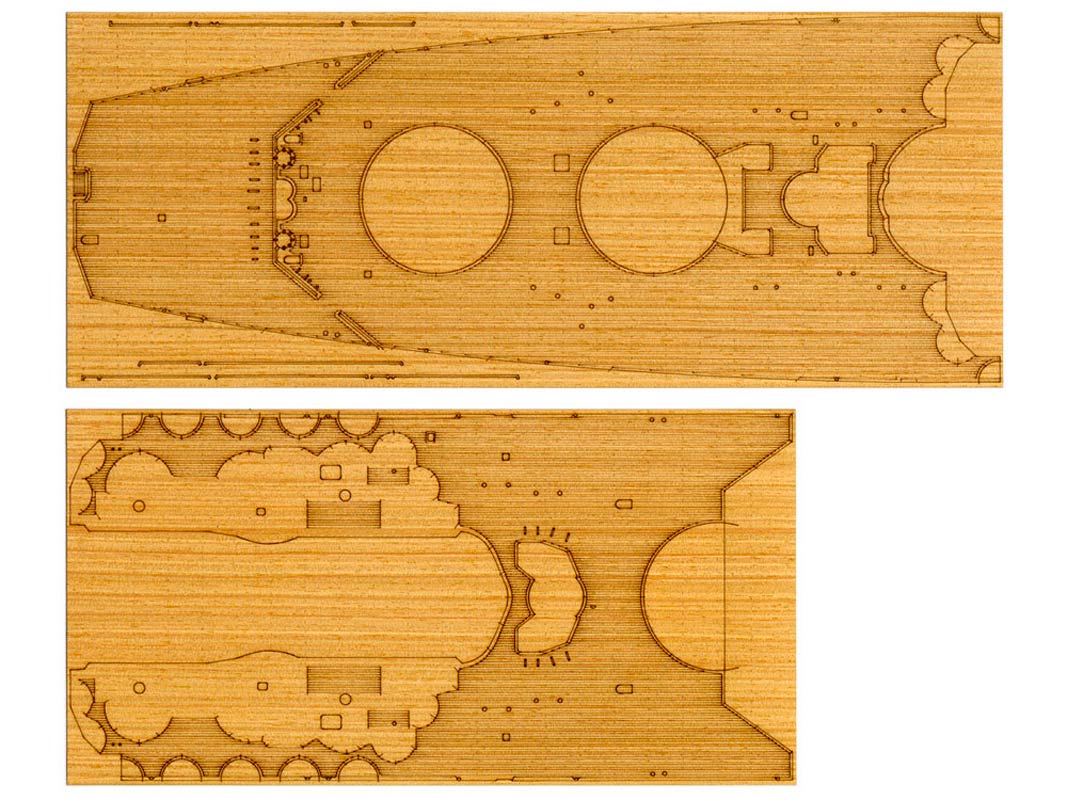 Tamiya Yamato Deck Sheet sæt - Tilbehør
