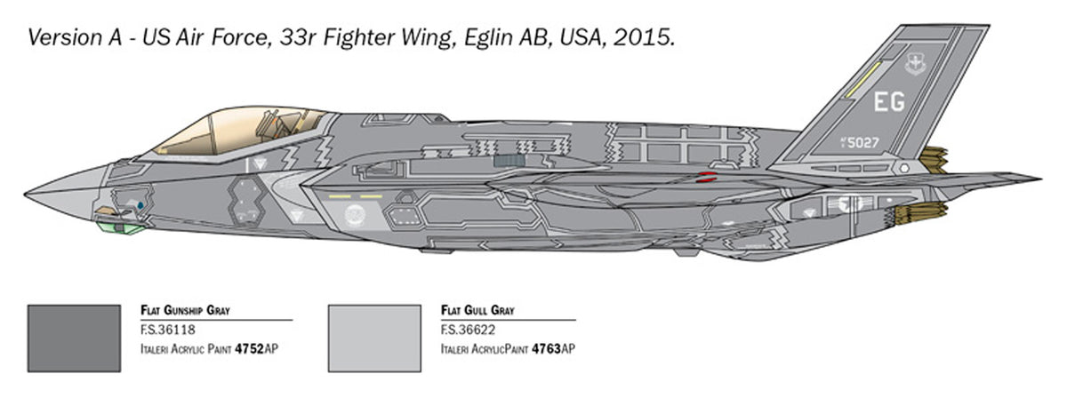 Italeri 1:72 F-35 A Lightning II CTOL version - Modelfly