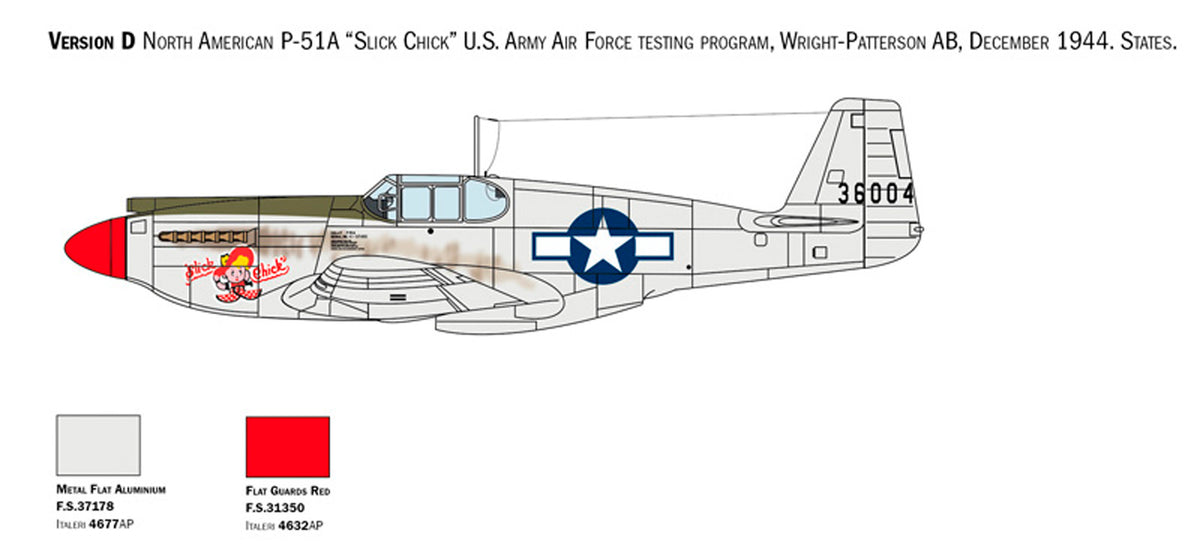 Italeri 1:72 P-51A Mustang - Modelfly