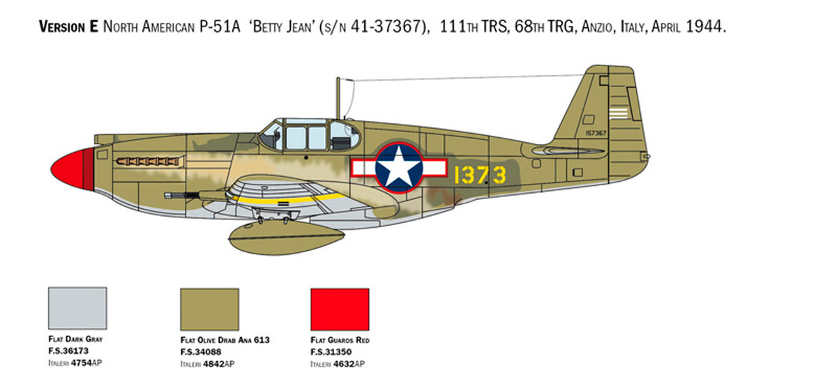 Italeri 1:72 P-51A Mustang - Modelfly