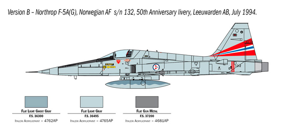 Italeri 1:72 F-5A Freedom Fighter - Modelfly