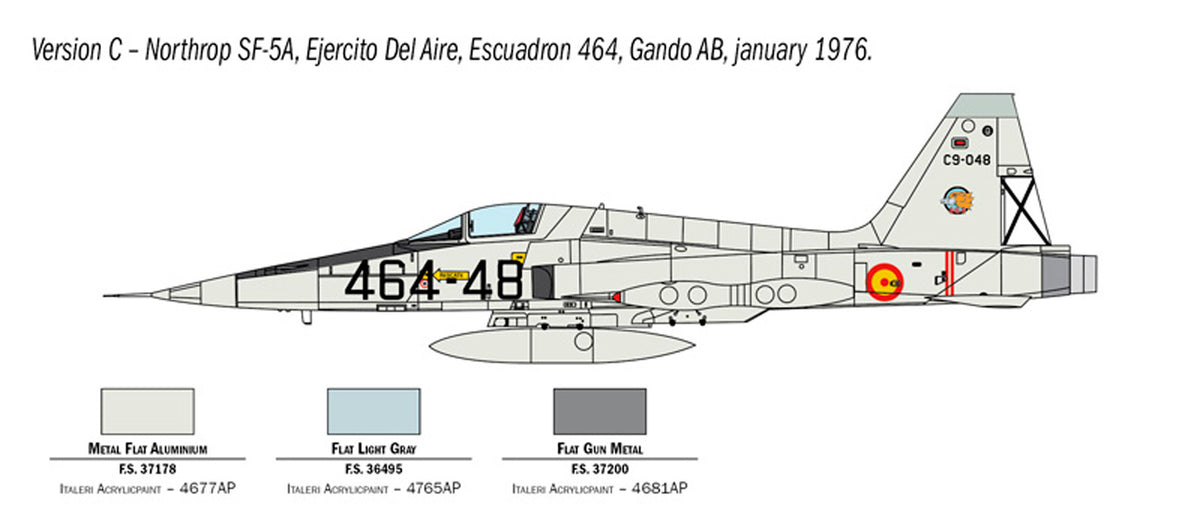 Italeri 1:72 F-5A Freedom Fighter - Modelfly